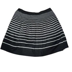 Talbots Striped White & Black  Skirt Size 20W